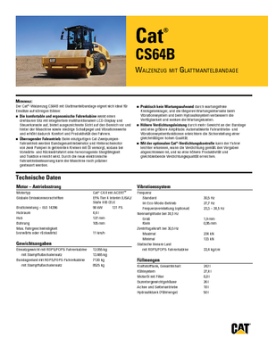 सिंगल-ड्रम रोलर Caterpillar CS64B