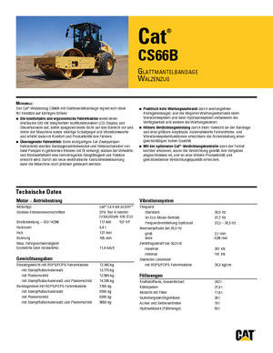 सिंगल-ड्रम रोलर Caterpillar CS66B