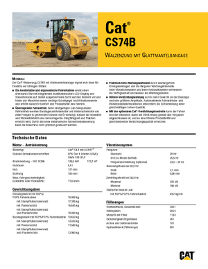 सिंगल-ड्रम रोलर Caterpillar CS74B