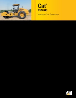 सिंगल-ड्रम रोलर Caterpillar CS10 GC