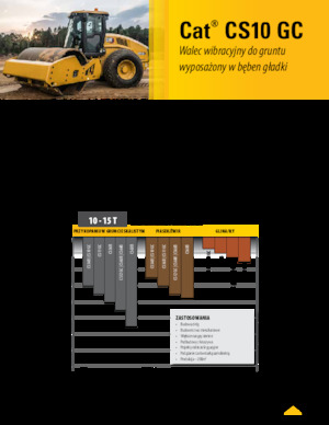 सिंगल-ड्रम रोलर Caterpillar CS10GC