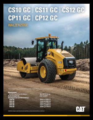 सिंगल-ड्रम रोलर Caterpillar CS10 GC