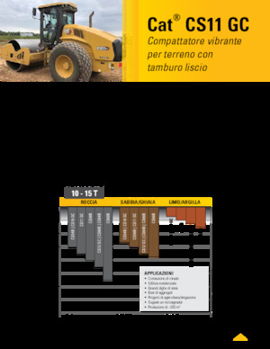 सिंगल-ड्रम रोलर Caterpillar CS11GC