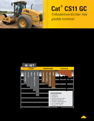 सिंगल-ड्रम रोलर Caterpillar CS11GC