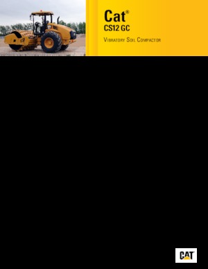 सिंगल-ड्रम रोलर Caterpillar CS12 GC