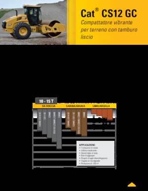सिंगल-ड्रम रोलर Caterpillar CS12GC