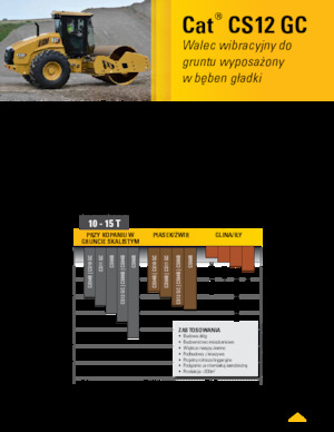 सिंगल-ड्रम रोलर Caterpillar CS12GC