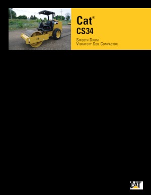 सिंगल-ड्रम रोलर Caterpillar CS34