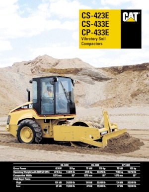 सिंगल-ड्रम रोलर Caterpillar CS423E