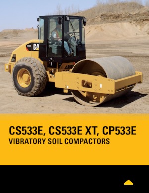 सिंगल-ड्रम रोलर Caterpillar CS533E XT