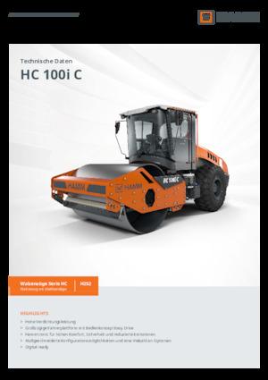 सिंगल-ड्रम रोलर Hamm HC 100i C