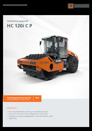 सिंगल-ड्रम रोलर Hamm HC 120i C P
