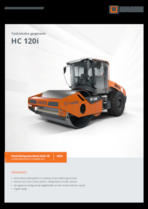 सिंगल-ड्रम रोलर Hamm HC 120i