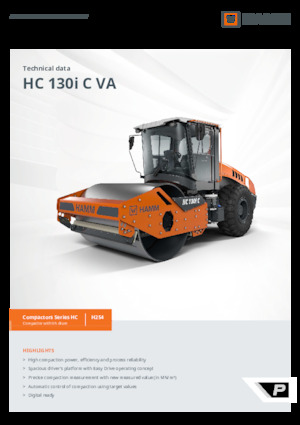 सिंगल-ड्रम रोलर Hamm HC 130i C VA