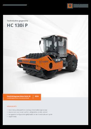 सिंगल-ड्रम रोलर Hamm HC 130i P
