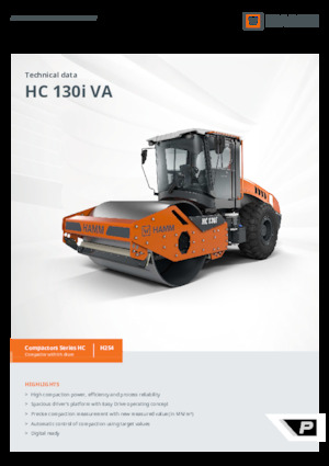सिंगल-ड्रम रोलर Hamm HC 130i VA