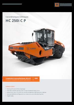 सिंगल-ड्रम रोलर Hamm HC 250i C P