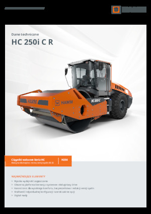 सिंगल-ड्रम रोलर Hamm HC 250i C R
