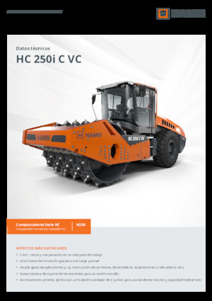 सिंगल-ड्रम रोलर Hamm HC 250i C VC
