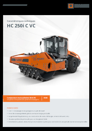 सिंगल-ड्रम रोलर Hamm HC 250i C VC