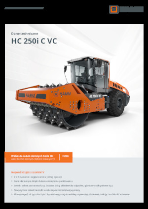 सिंगल-ड्रम रोलर Hamm HC 250i C VC