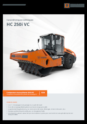 सिंगल-ड्रम रोलर Hamm HC 250i VC
