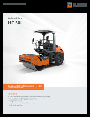 सिंगल-ड्रम रोलर Hamm HC 50i