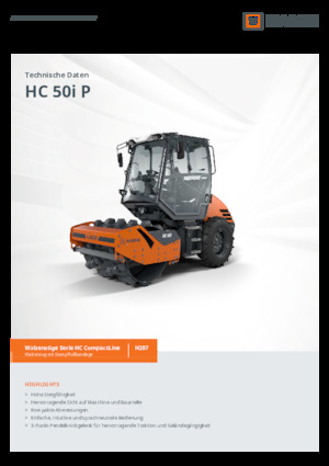 सिंगल-ड्रम रोलर Hamm HC 50i P