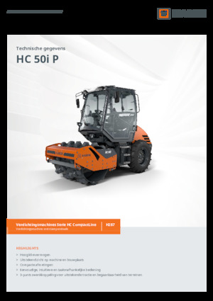 सिंगल-ड्रम रोलर Hamm HC 50i P