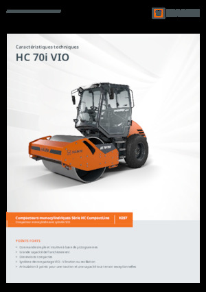 सिंगल-ड्रम रोलर Hamm HC 70i VIO