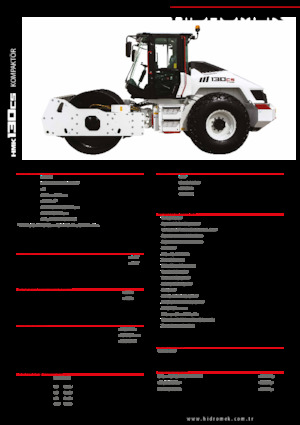 सिंगल-ड्रम रोलर Hidromek HMK 130 CS
