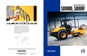 सिंगल-ड्रम रोलर Volvo SD100D
