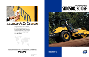 सिंगल-ड्रम रोलर Volvo SD105DX