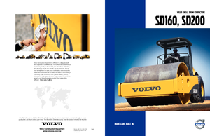 सिंगल-ड्रम रोलर Volvo SD200DX