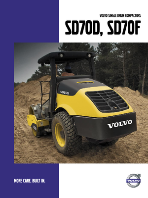 सिंगल-ड्रम रोलर Volvo SD70D