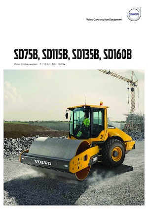 सिंगल-ड्रम रोलर Volvo SD75B