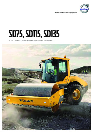 सिंगल-ड्रम रोलर Volvo SD75
