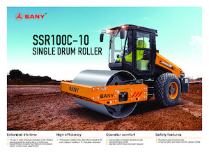सिंगल-ड्रम रोलर Sany SSR100C-10 
