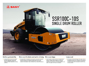 सिंगल-ड्रम रोलर Sany SSR100C-10S