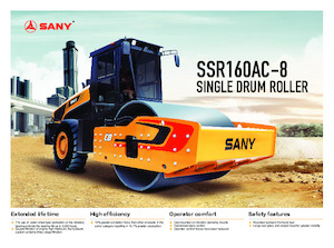 सिंगल-ड्रम रोलर Sany SSR160AC-8
