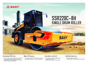 सिंगल-ड्रम रोलर Sany SSR220C-8H 