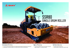 सिंगल-ड्रम रोलर Sany SSR80 