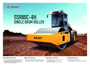 सिंगल-ड्रम रोलर Sany SSR80C-8H