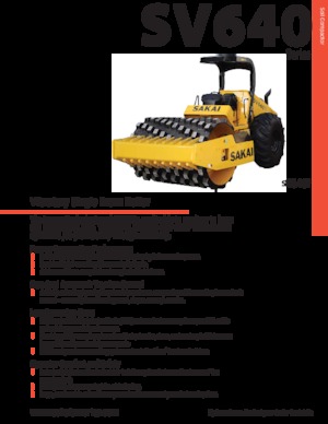 सिंगल-ड्रम रोलर Sakai SV640T 