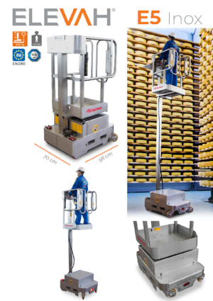 सिंगल वर्टिकल मास्ट बूम लिफ्ट Faraone Elevah 5 Inox 