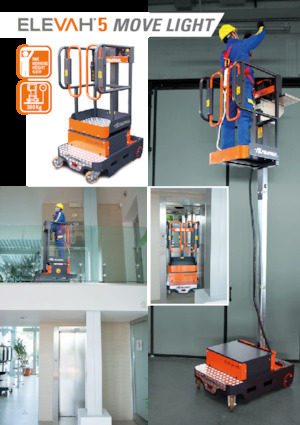 सिंगल वर्टिकल मास्ट बूम लिफ्ट Faraone Elevah 5 Move Light 
