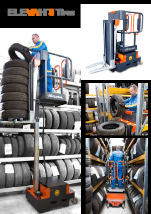 सिंगल वर्टिकल मास्ट बूम लिफ्ट Faraone Elevah 5 Tires 