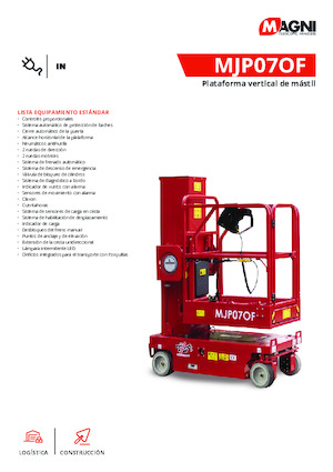 सिंगल वर्टिकल मास्ट बूम लिफ्ट MAGNI MJP07of