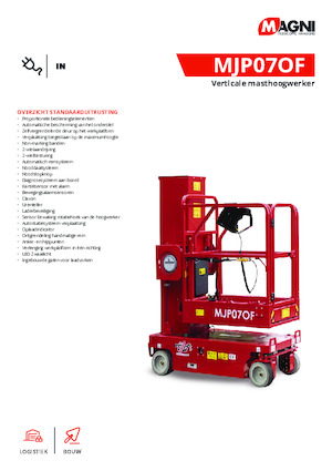 सिंगल वर्टिकल मास्ट बूम लिफ्ट MAGNI MJP07of