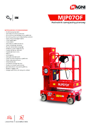 सिंगल वर्टिकल मास्ट बूम लिफ्ट MAGNI MJP07of